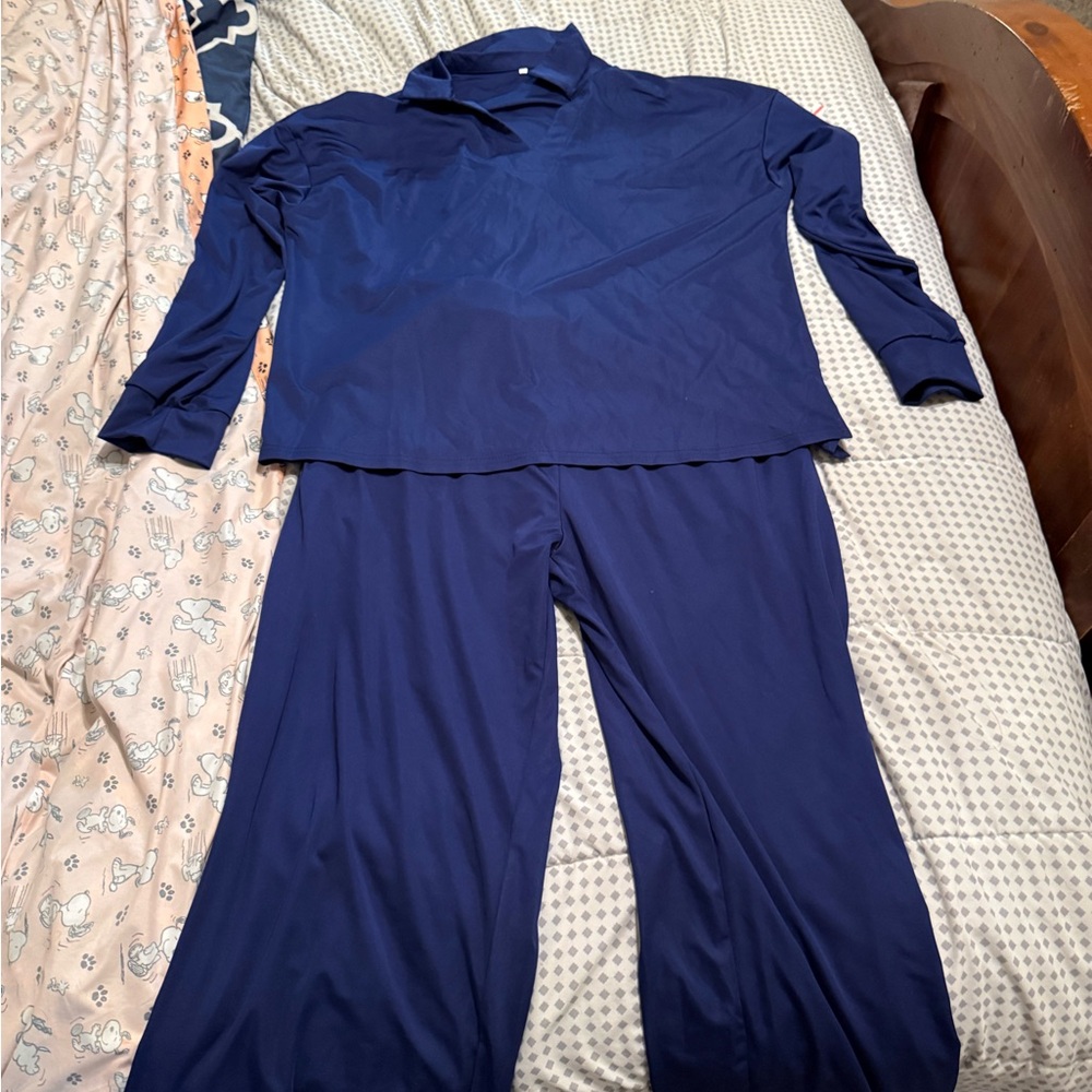 Navy Blue Pajama Set/Track Suit/Lounge Wear